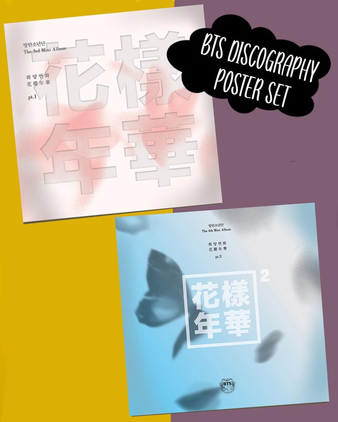 BTS Discography Poster Set (20 pcs)