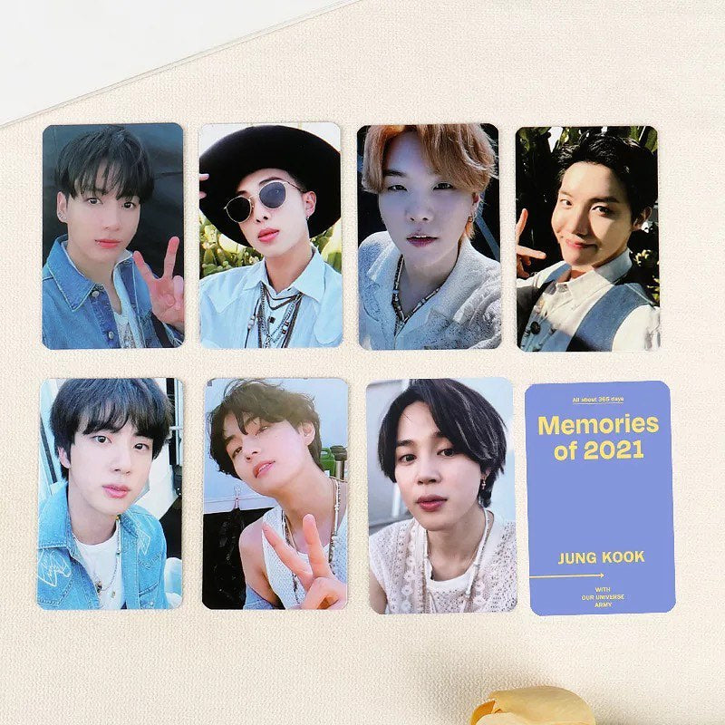 Memories of 2021 double sided DVD Photocards (7 pcs)