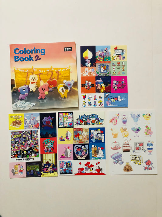 BT21 Official Coloring Book