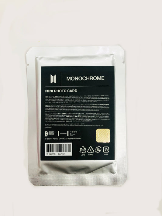 BTS Monochrome Official Photocards