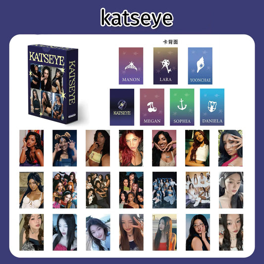 Katseye Holographic double sided Photocards (55 pcs)