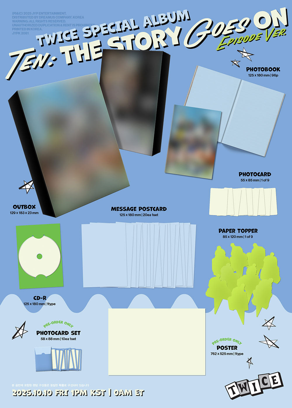 PREORDER TWICE - TEN: THE STORY GOES ON OFFICIAL ALBUM