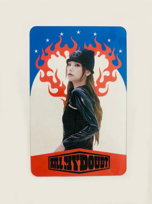 Itzy Kill My Doubt Official Transparent POB Photocard