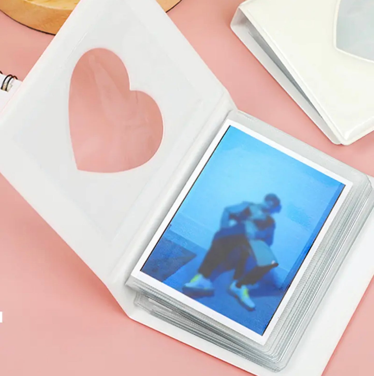 White Love Heart Photocard Collectbook