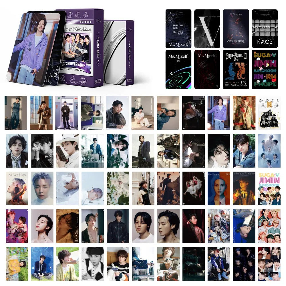 BTS 10th Anniversary Lomocards (55 pcs)