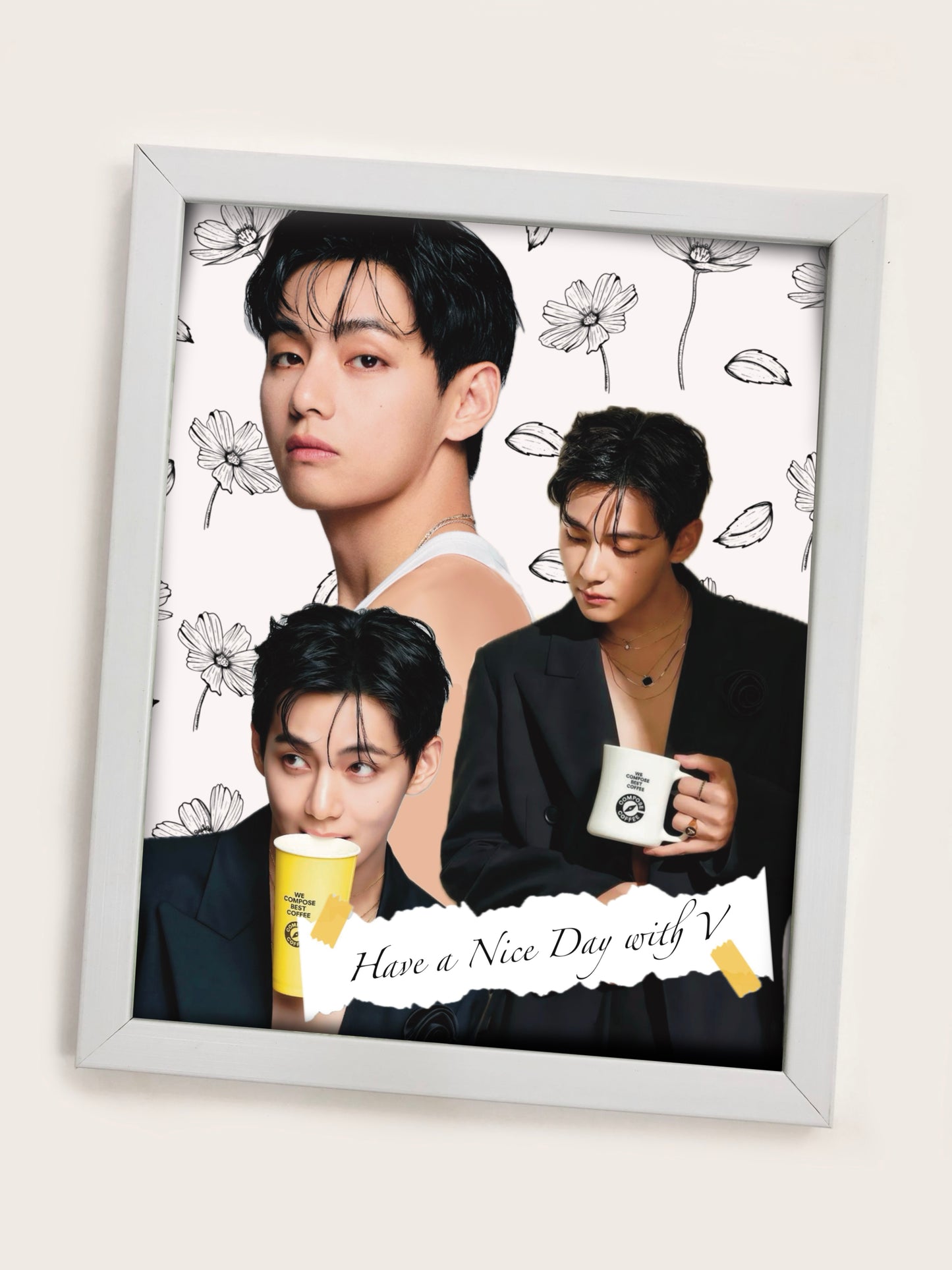 V Compose Coffee Wall Frame#1