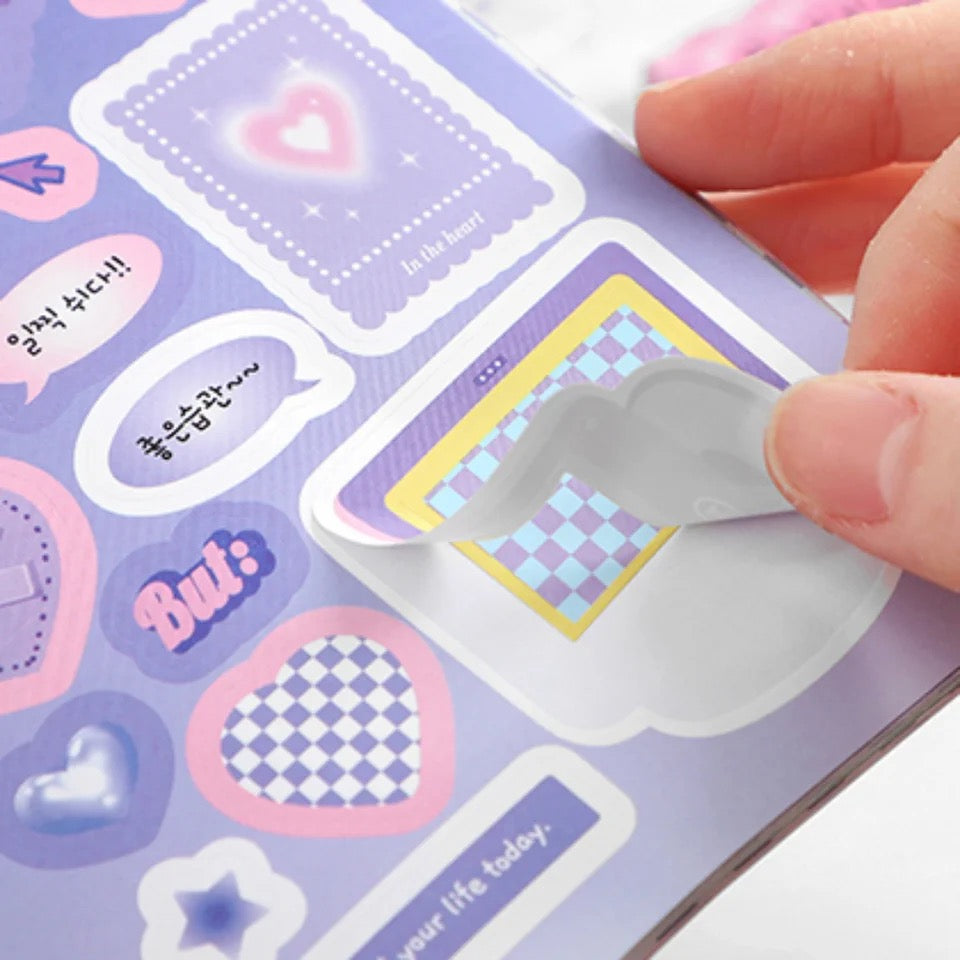 Angel-Devil Kawaii Sticker Book (20 Sheets)