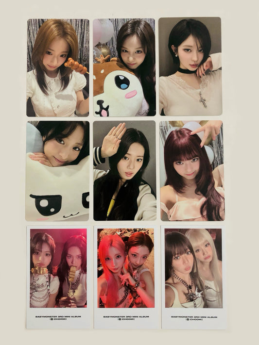 Babymonster Choom Official Early Bird Selfie POB Photocards