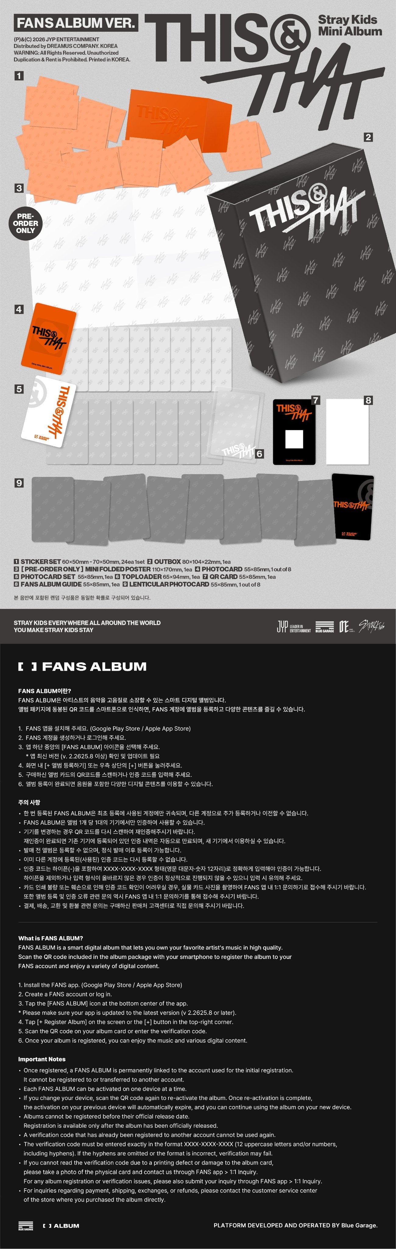 PREORDER STRAY KIDS THIS & THAT OFFICIAL ALBUM WITH FANS SHOP GIFT
