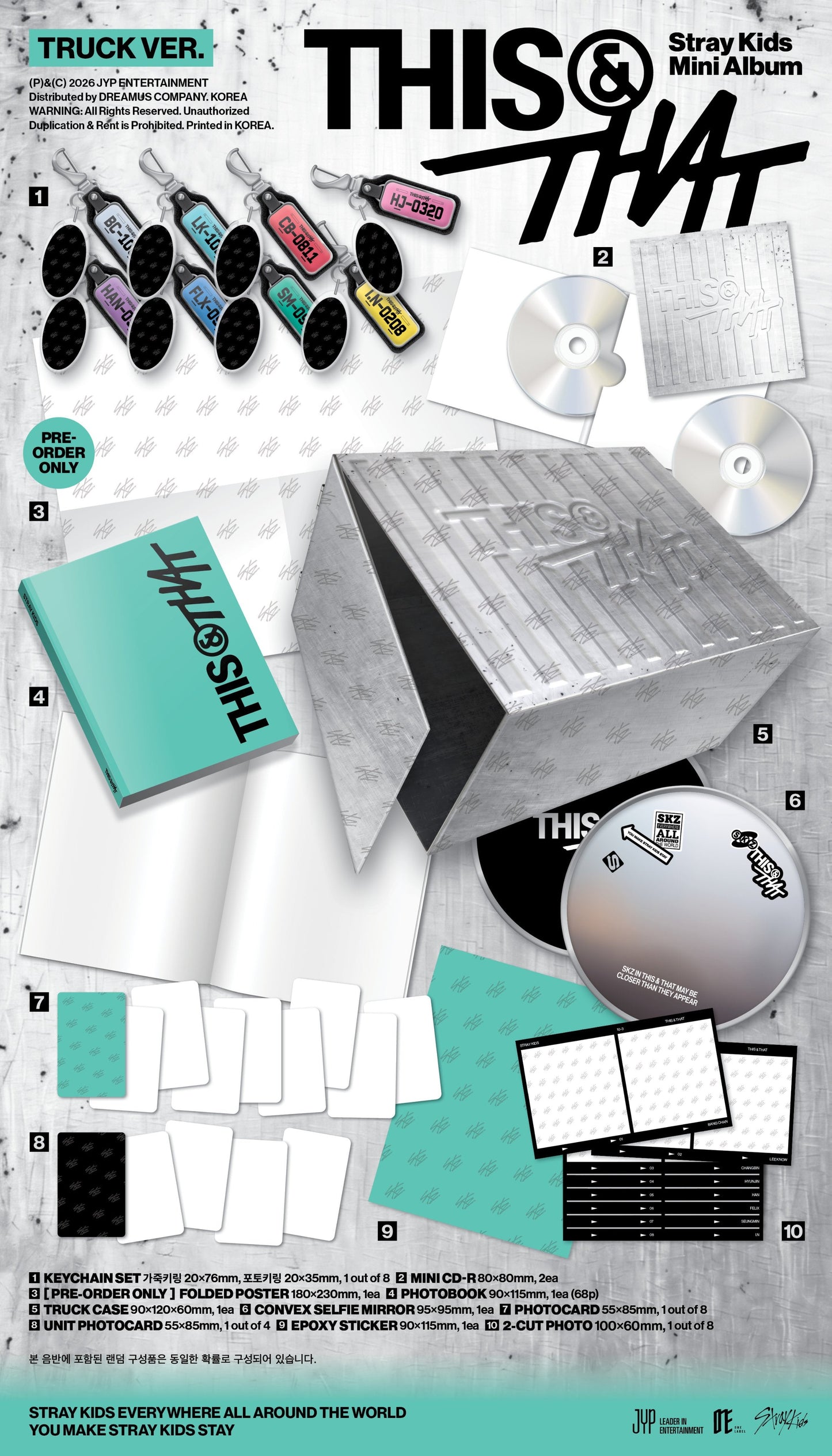 PREORDER STRAY KIDS THIS & THAT OFFICIAL ALBUM WITH FANS SHOP GIFT