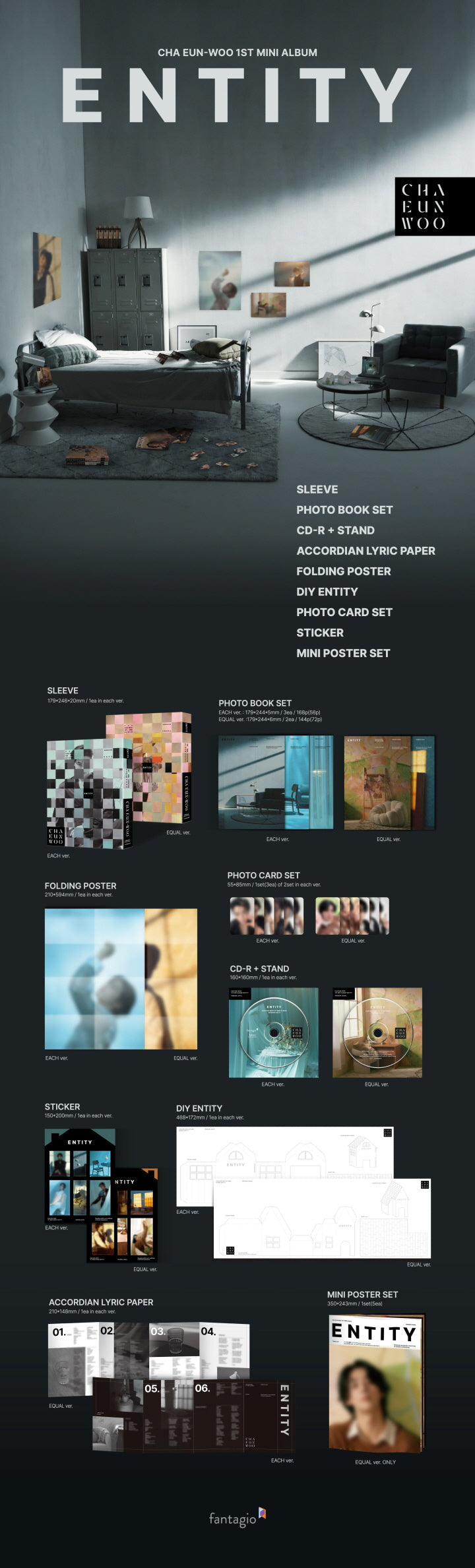 Cha Eunwoo Entity Official Album