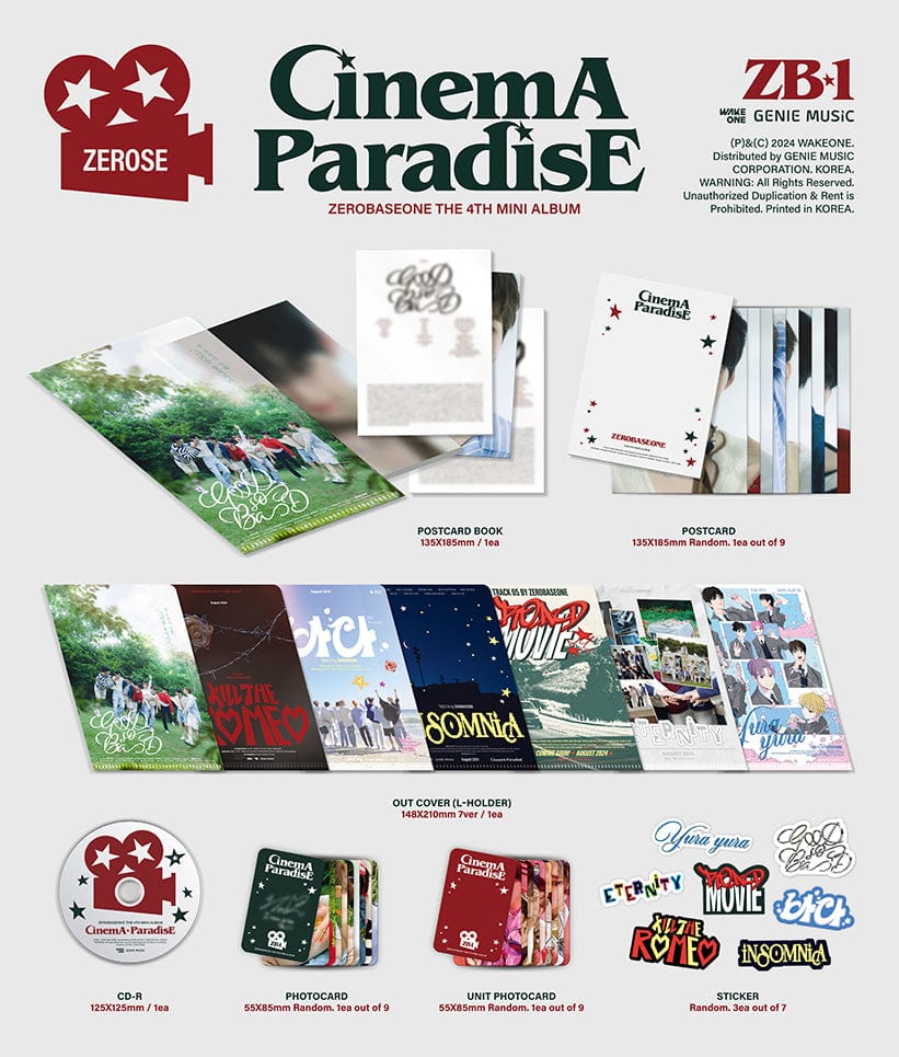 Zerobaseone Cinema Paradise Zerose Official Album