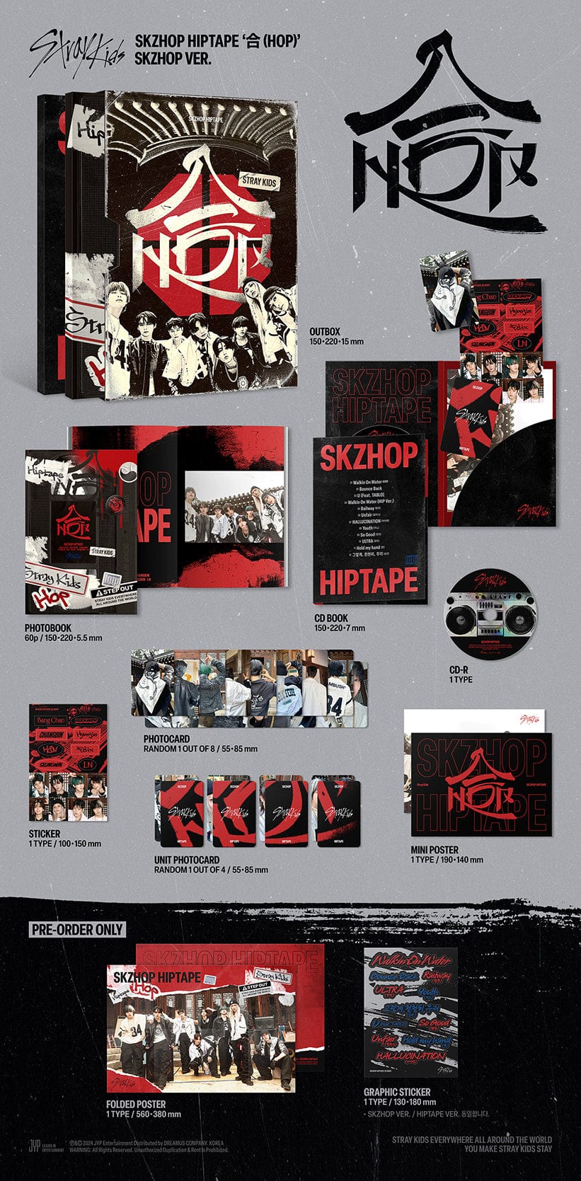 Stray Kids Skzhop Hiptape Official Standard Album