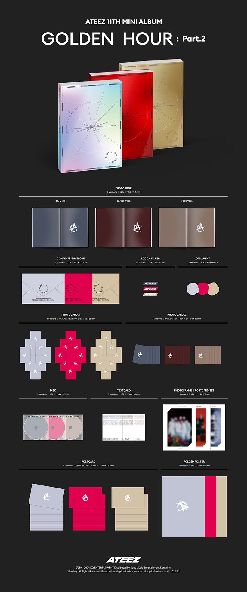 Ateez Golden Hour PT.2 Official Album