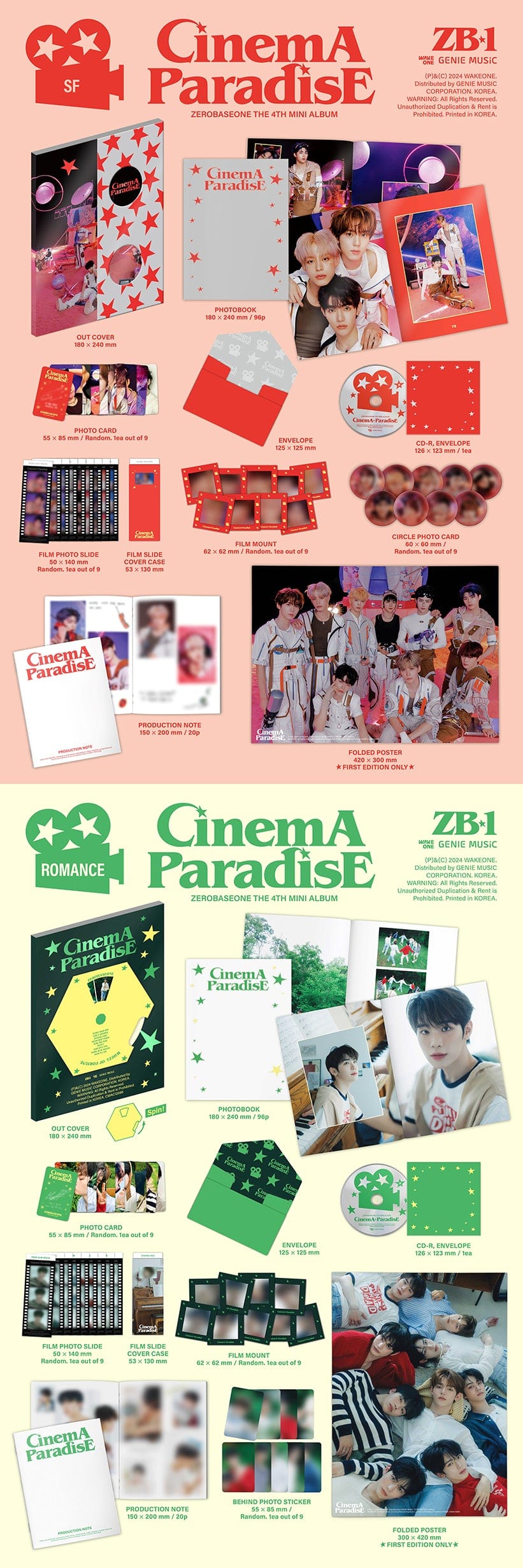 Zerobaseone Cinema Paradise Official Album