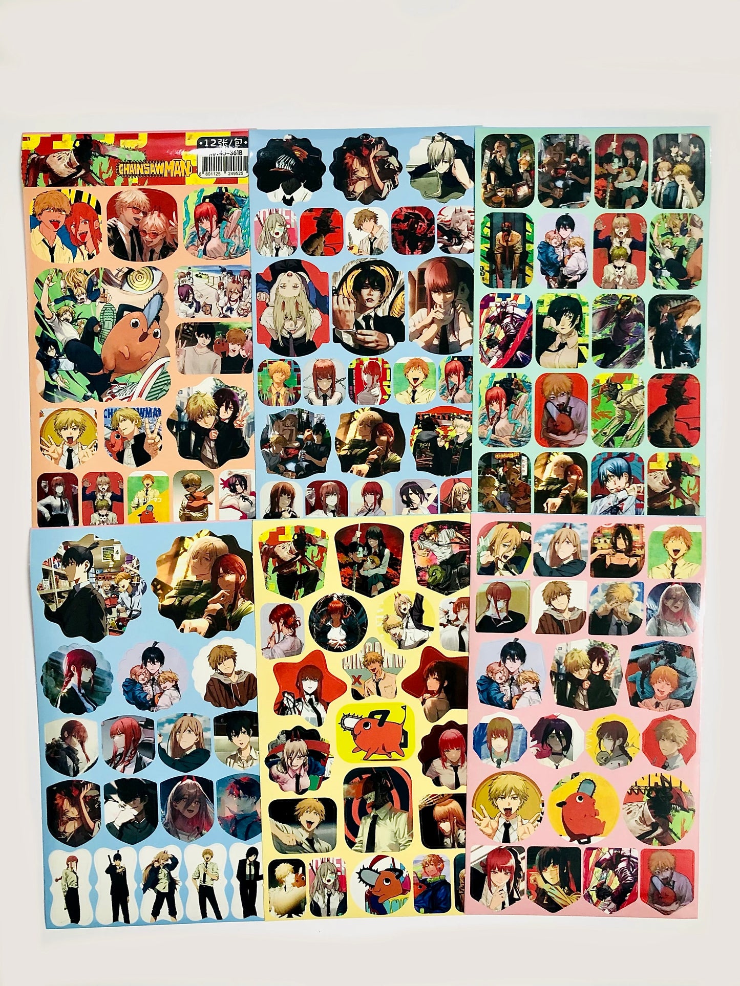 Chainsaw Man Sticker Sheets (Restickable)