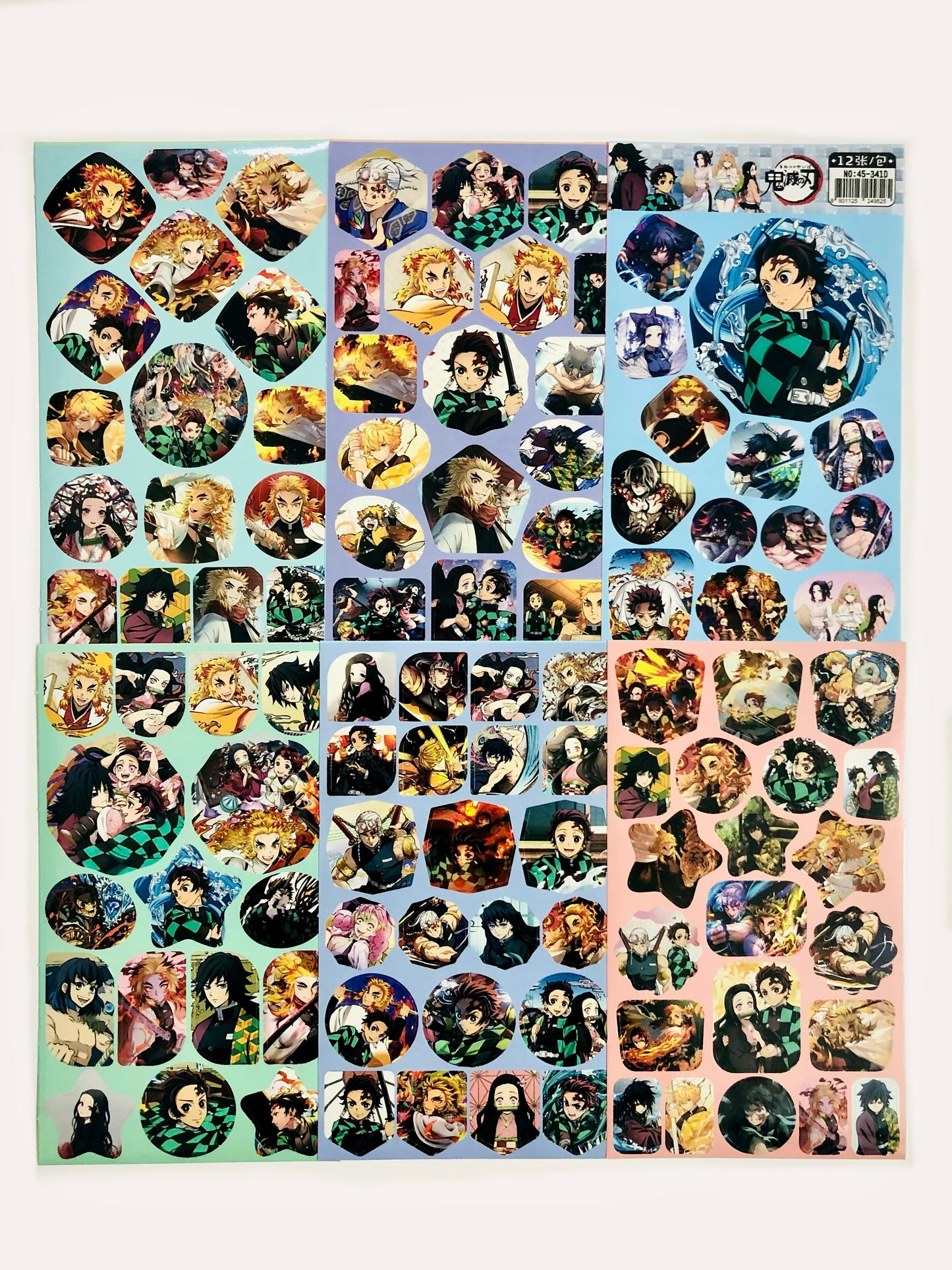 Demon Slayer Sticker Sheets (Restickable)