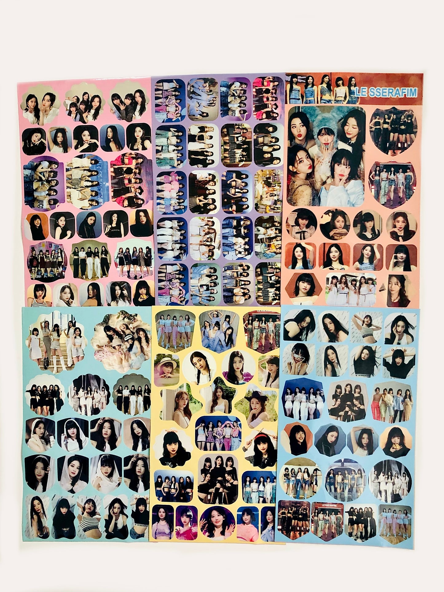 Le Sserafim Sticker Sheets (Restickable)