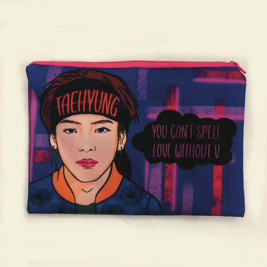 Taehyung fanart School Pouch