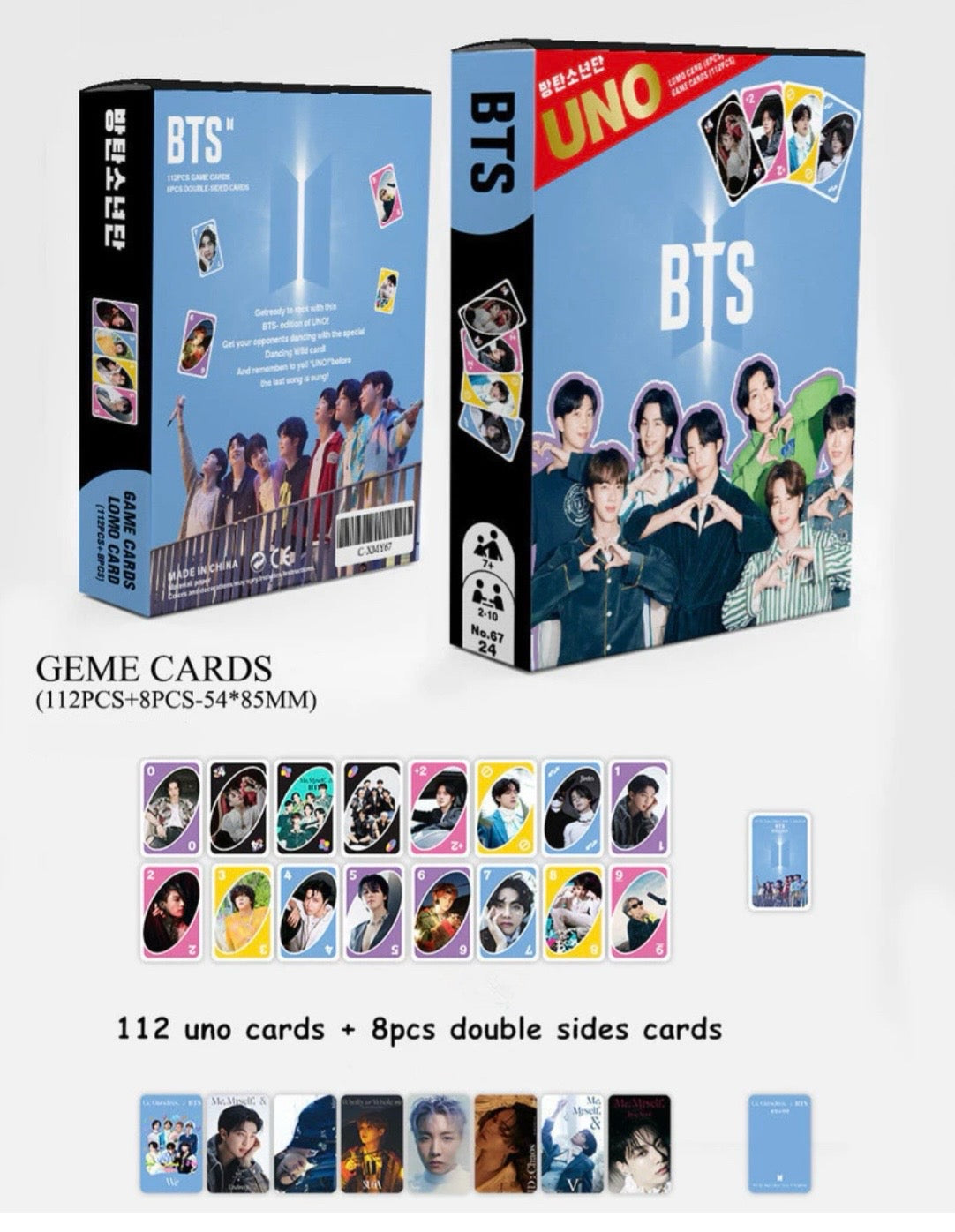 BTS UNO Playcards (120 pcs)