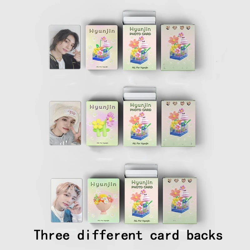 Hyunjin Rainbow Holographic Photocards (50 pcs)
