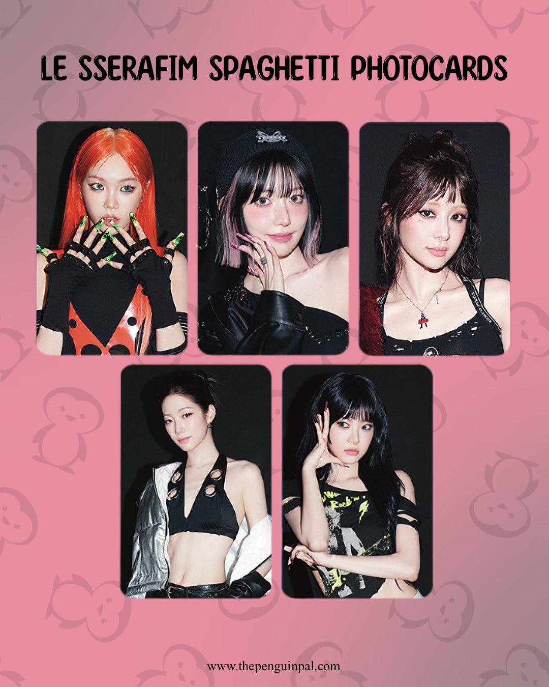 Le Sserafim Spaghetti Photocards B (5 pcs)