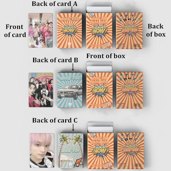 NCT 127 Rainbow Holographic Photocards (50 pcs)