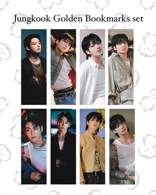 Jungkook Golden Bookmarks Set (8 pcs)