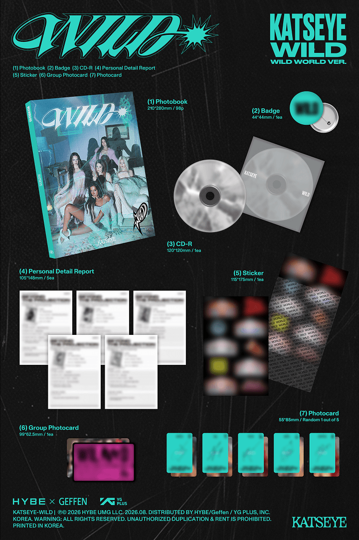 Preorder Katseye Wild - Official Album with Weverse Gift