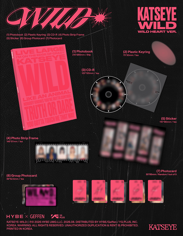 Preorder Katseye Wild - Official Album with Weverse Gift