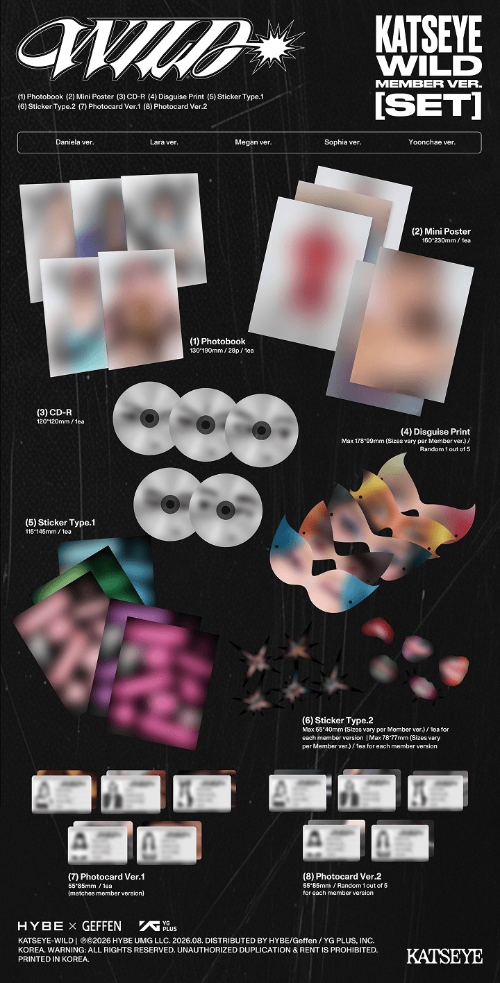 Preorder Katseye Wild - Official Album with Weverse Gift