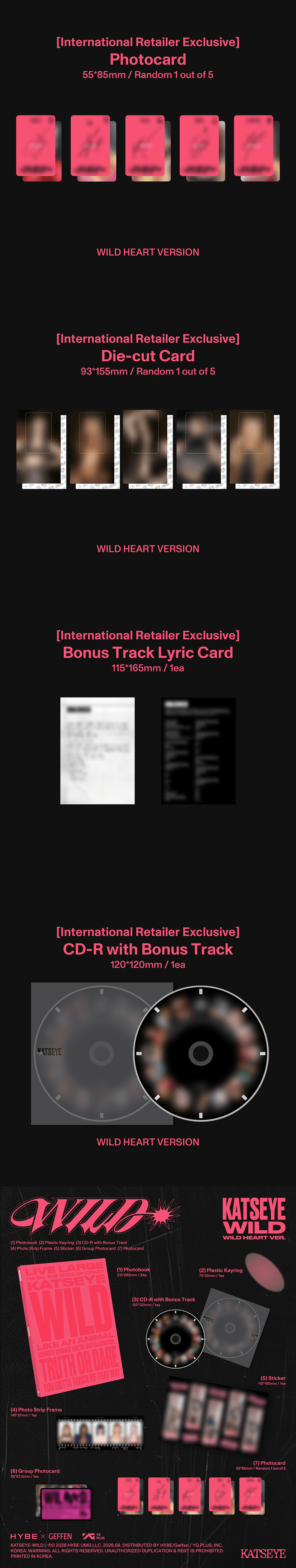 Preorder Katseye Wild - Official Album with Weverse Gift