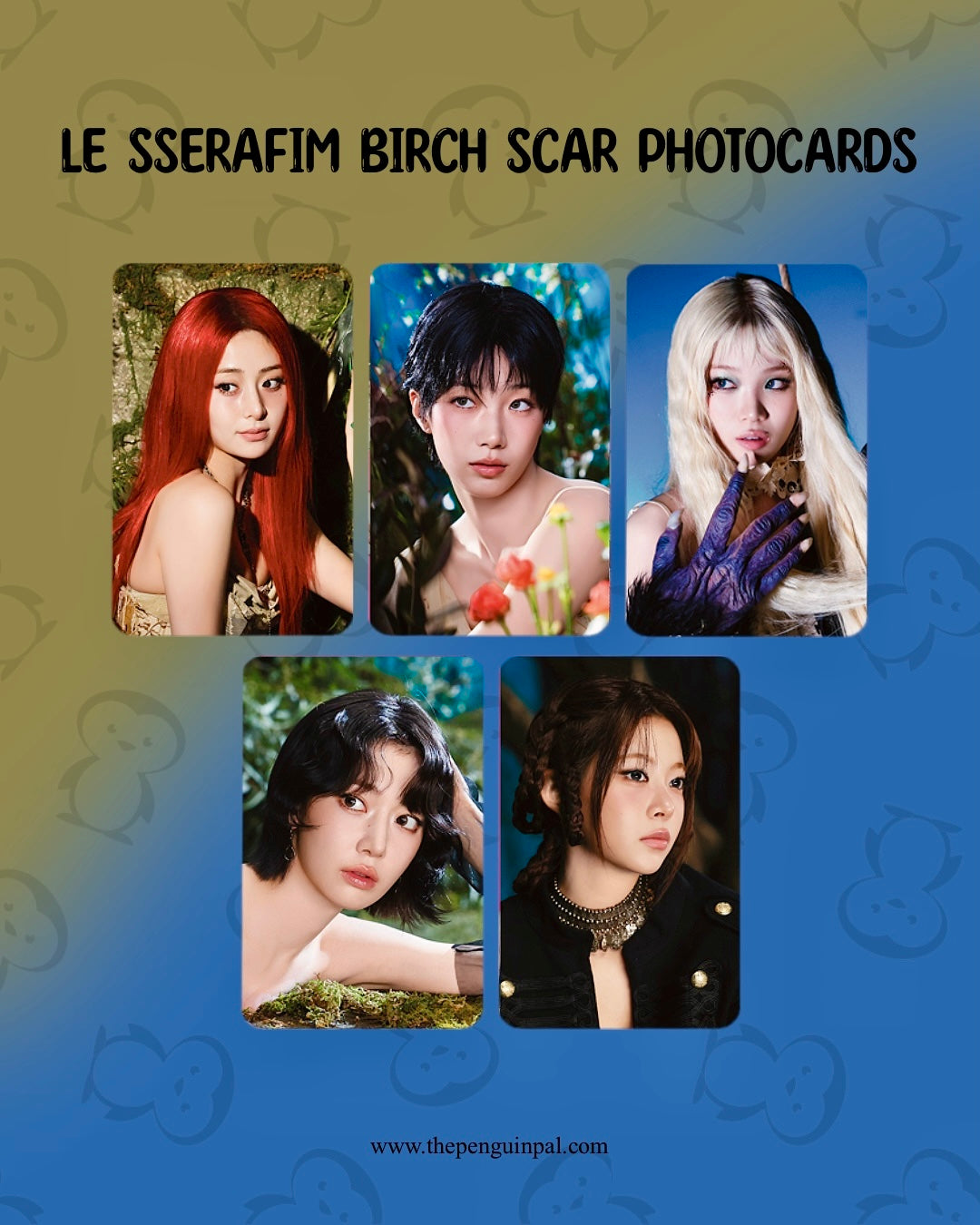 Le Sserafim Birch Scar Photocards (5 pcs)