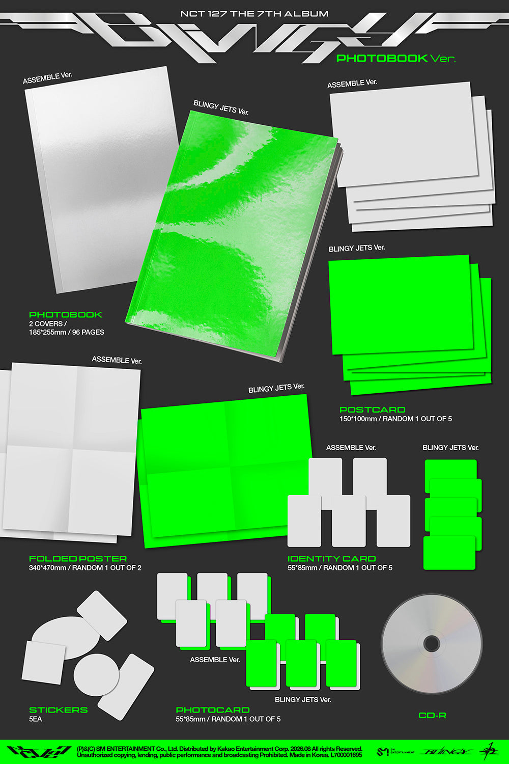 PREORDER NCT 127 - BLINGY OFFICIAL ALBUM