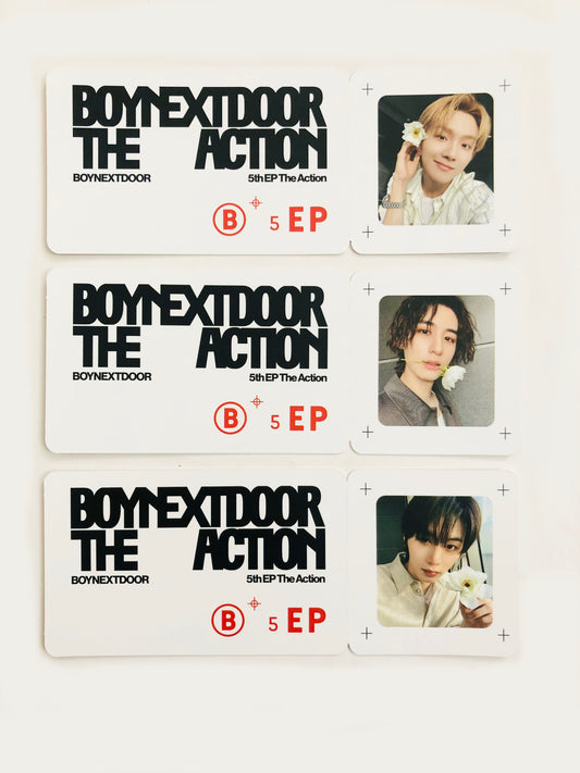 Boynextdoor The Action Weverse Official POB Photo Ticket