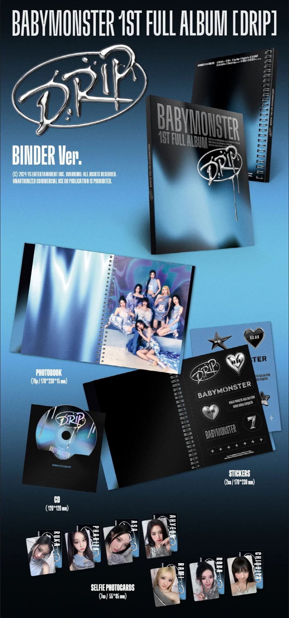 Babymonster Official Drip Album Binder Version