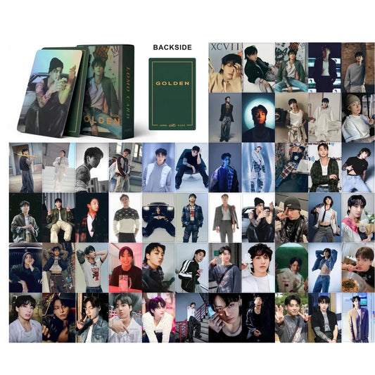 Golden Holographic double sided Photocards (55 pcs)