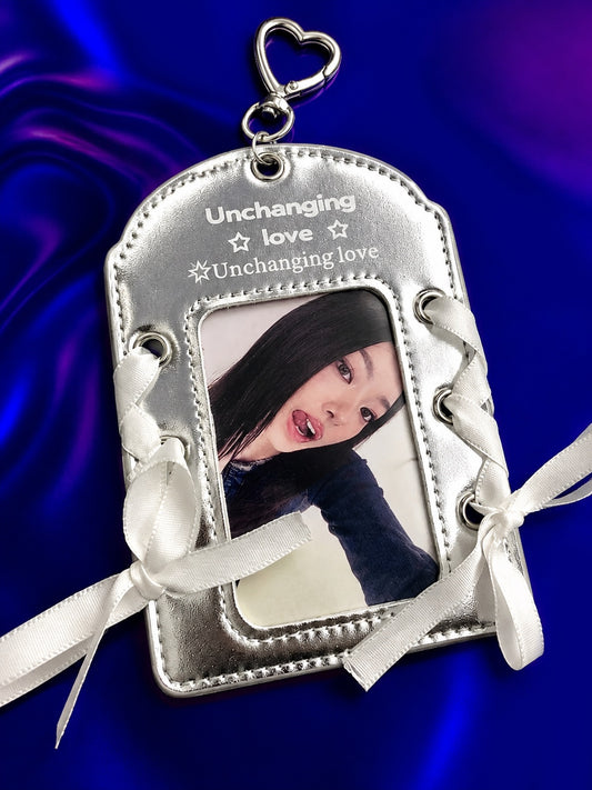 Silver Ballet Leather Photocard Holder