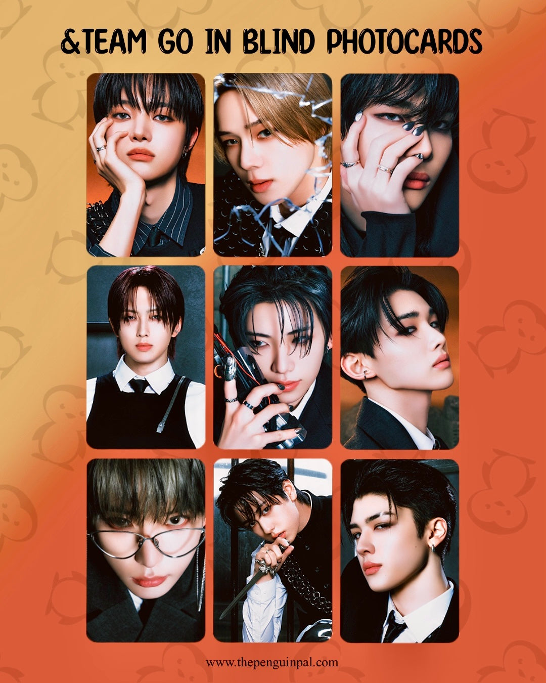 &Team Go In Blind Photocards (9 pcs)