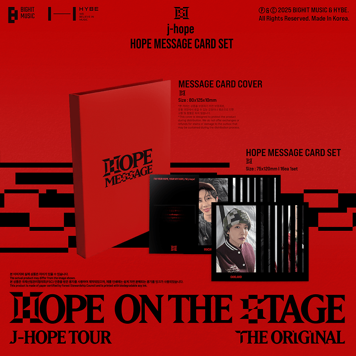 PREORDER BTS J-HOPE - HOPE ON THE STAGE THE ORIGINAL