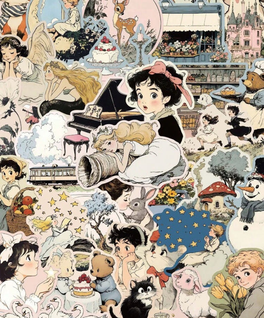 Comic Character kawaii Stickers (50 pcs)