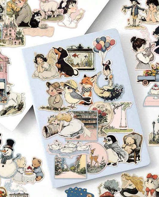 Comic Character kawaii Stickers (50 pcs)