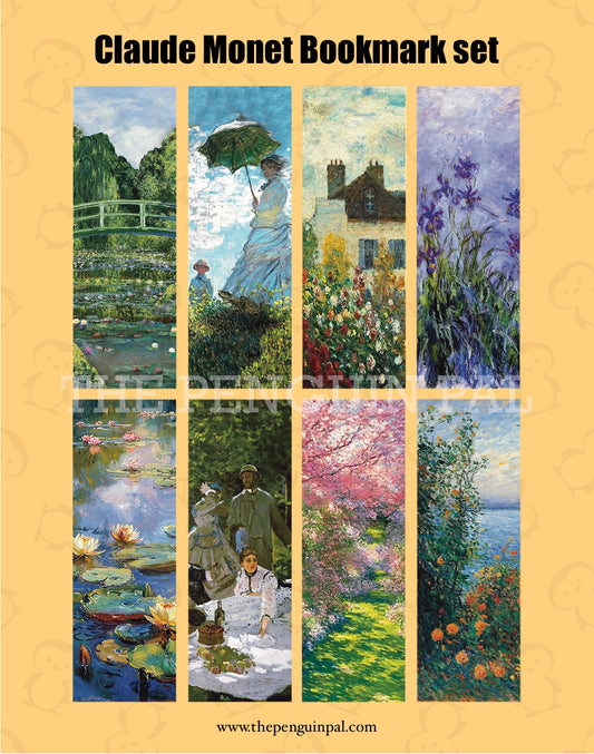 Monet Bookmarks Set (8 pcs)