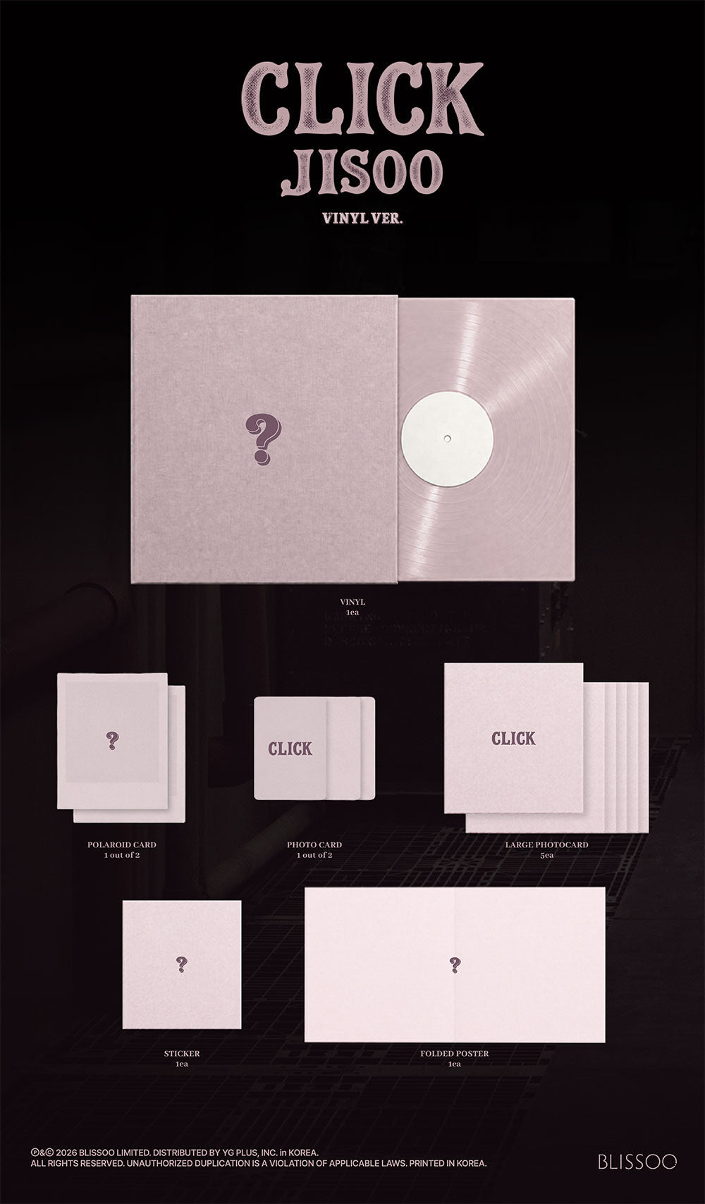 PREORDER JISOO - CLICK OFFICIAL ALBUM