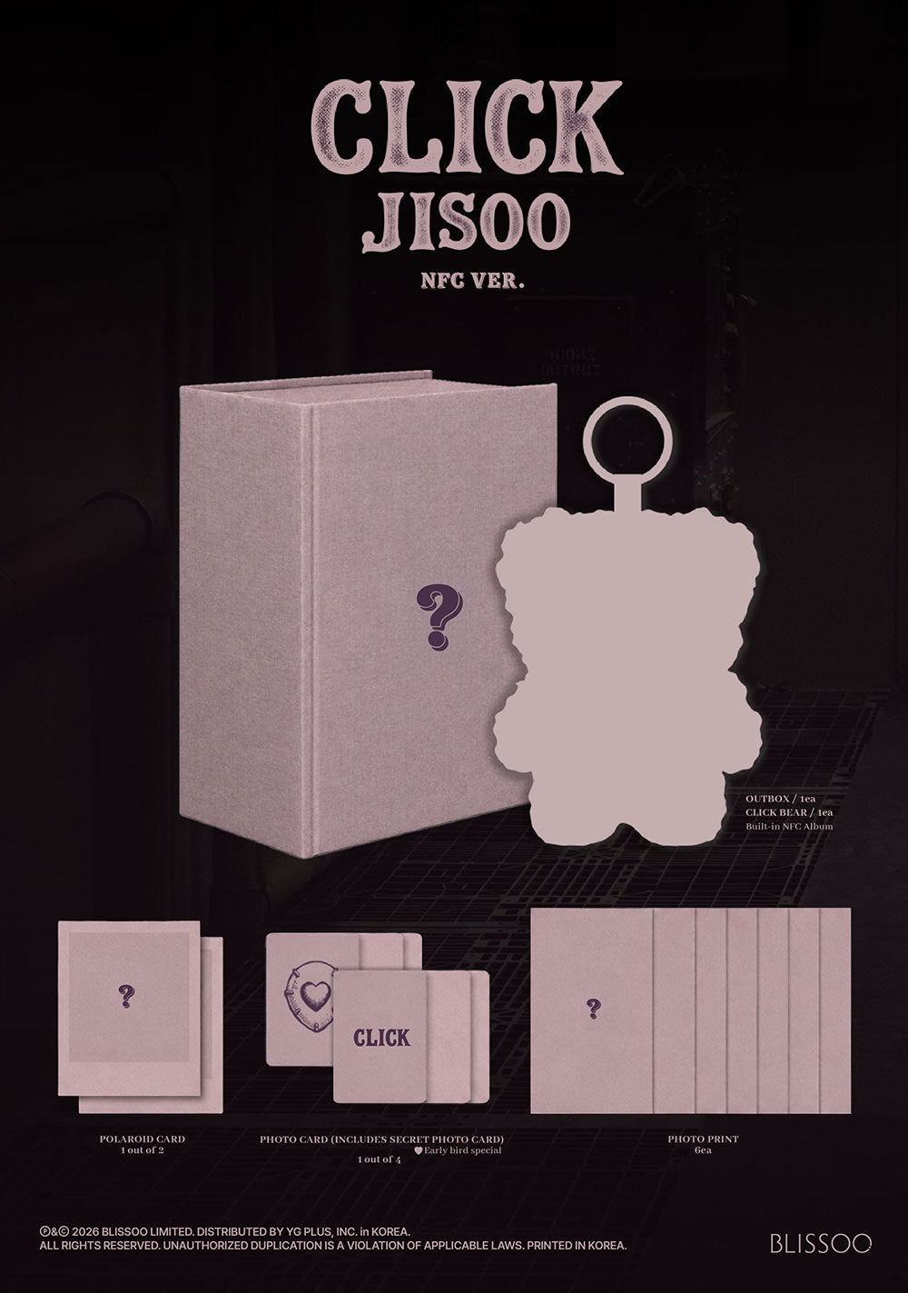 PREORDER JISOO - CLICK OFFICIAL ALBUM