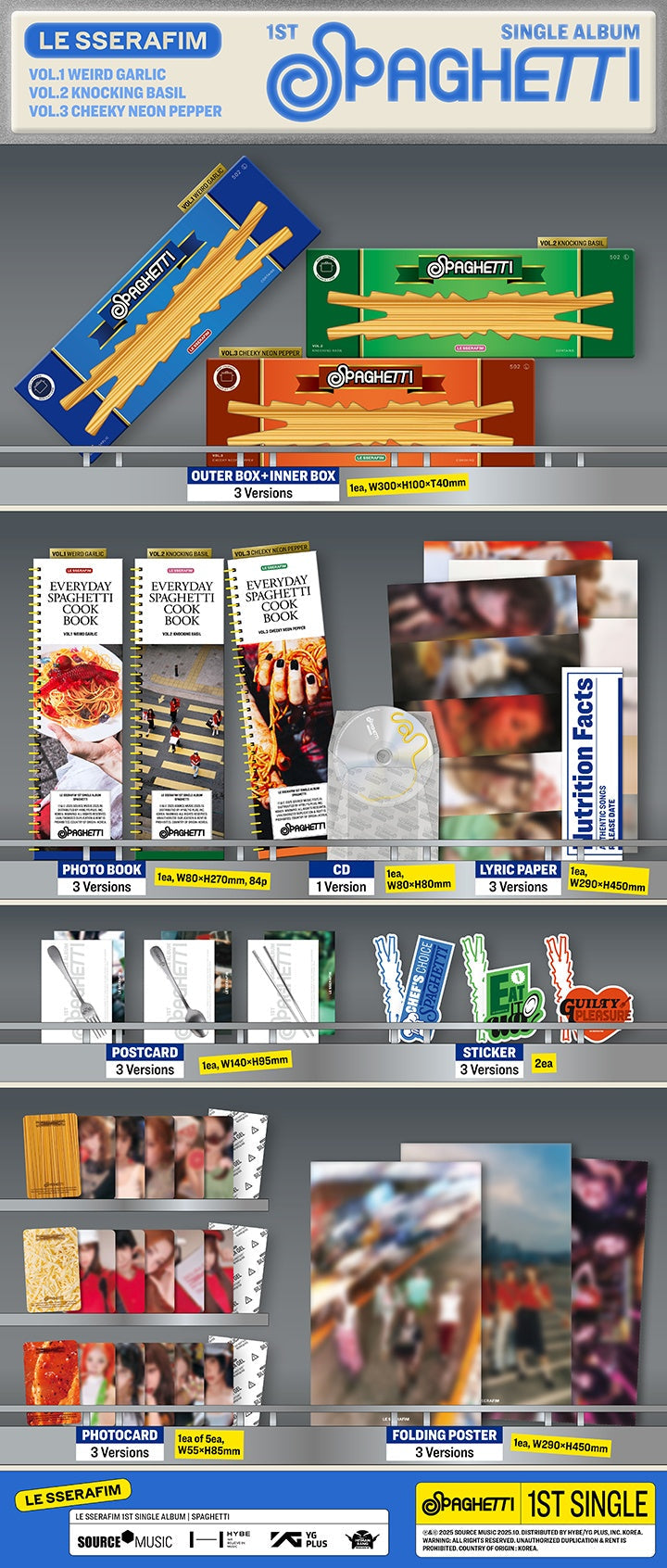 Le Sserafim Spaghetti Standard Official Album