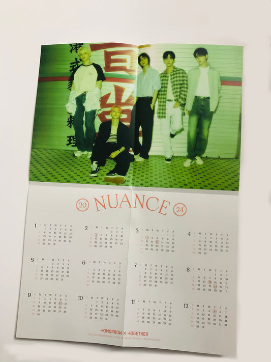 TXT Season’s Greetings Folded Calendar Poster
