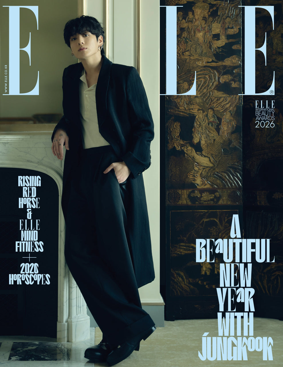 PREORDER JUNG KOOK - ELLE MAGAZINE 2026 JANUARY ISSUE