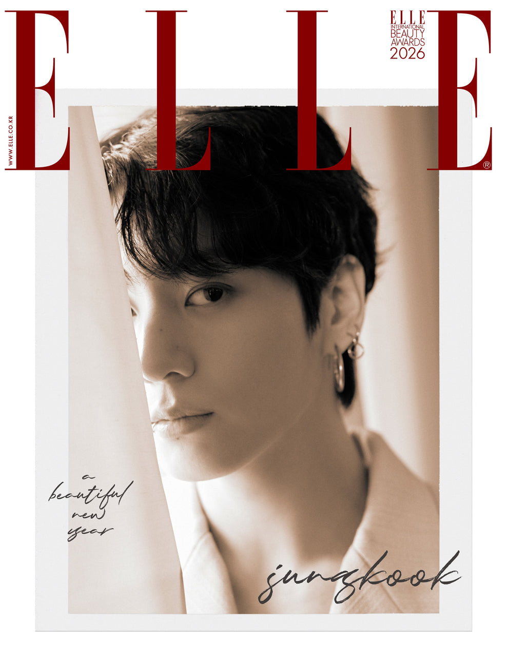 PREORDER JUNG KOOK - ELLE MAGAZINE 2026 JANUARY ISSUE