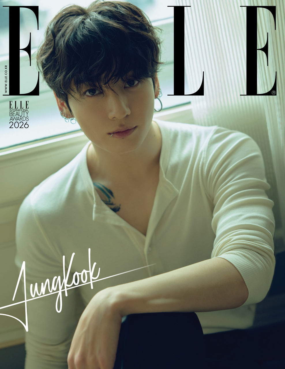 PREORDER JUNG KOOK - ELLE MAGAZINE 2026 JANUARY ISSUE